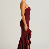 Robe Femme | Longue | Soirée | volants structurés pour Été