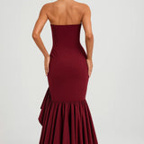 Robe Femme | Longue | Soirée | volants structurés pour Été