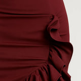 Robe Femme | Longue | Soirée | volants structurés pour Été