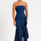 Robe Femme | Longue | Soirée | volants structurés pour Été