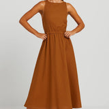 Robe Femme | Quotidien fluide épuré | Essentiel pour Été