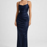 Robe longue Femme | tenue élégante | dos lacé pour Été