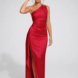 Robe longue Femme | tenue élégante | épaule dénudée pour Été