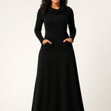 Robe Femme maxi | Intemporel épuré | Silhouette longue fluide pour Automne