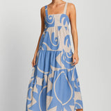 Robe Femme | Midi | Imprimée | ligne ample pour Été