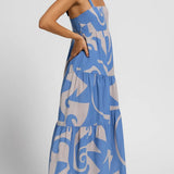 Robe Femme | Midi | Imprimée | ligne ample pour Été