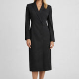 Robe midi Femme | chic & élégante | fermeture asymétrique pour Automne