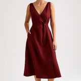 Robe Femme | Midi | Élégante | silhouette ajustée pour Mi-Saison