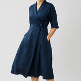 Robe Femme midi | Classique structuré | Essentiel pour Mi-Saison