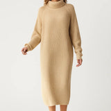 Robe Femme | Midi | Décontractée | maille texturée pour Hiver