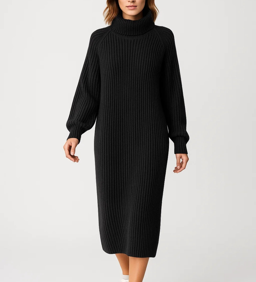 Robe Femme | Midi | Décontractée | maille texturée pour Hiver