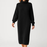 Robe Femme | Midi | Décontractée | maille texturée pour Hiver