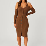 Robe Femme midi | Slim fit ajusté | Premium pour Hiver