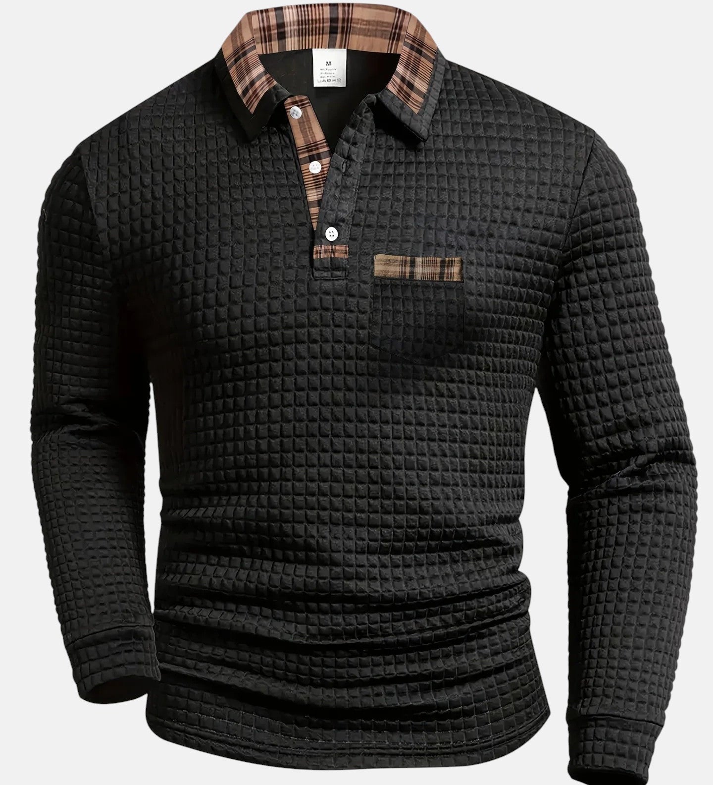 BEEKMAN | POLO À MOTIF À CARREAUX