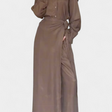 Ensemble Décontracté Marisol avec Chemise Ample et Pantalon Jupe