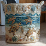 Panier rembourré Tortue | Panier fait main