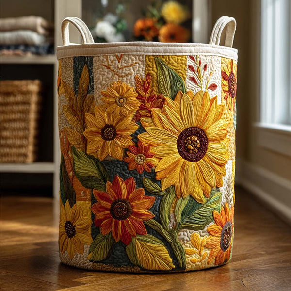 Rêve de Tournesol | Panier à Linge Matelassé