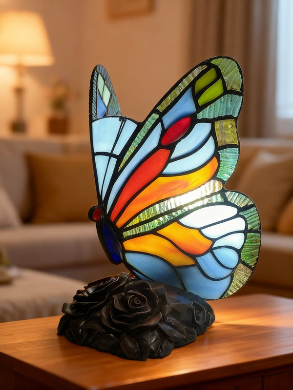 TIFFALIGHT | Lampe en vitrail en forme de papillon
