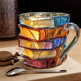 Tasse 3D faite à la main pour les amateurs de livres