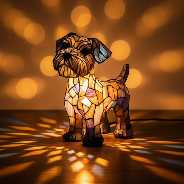 Terrier avec tête de "stolthead"