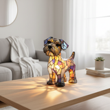 Terrier avec tête de "stolthead"