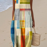 Eve | Robe Midi Géométrique