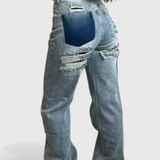 Jeans Roxy Vintage Effilochés Taille Haute