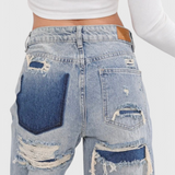 Jeans Roxy Vintage Effilochés Taille Haute