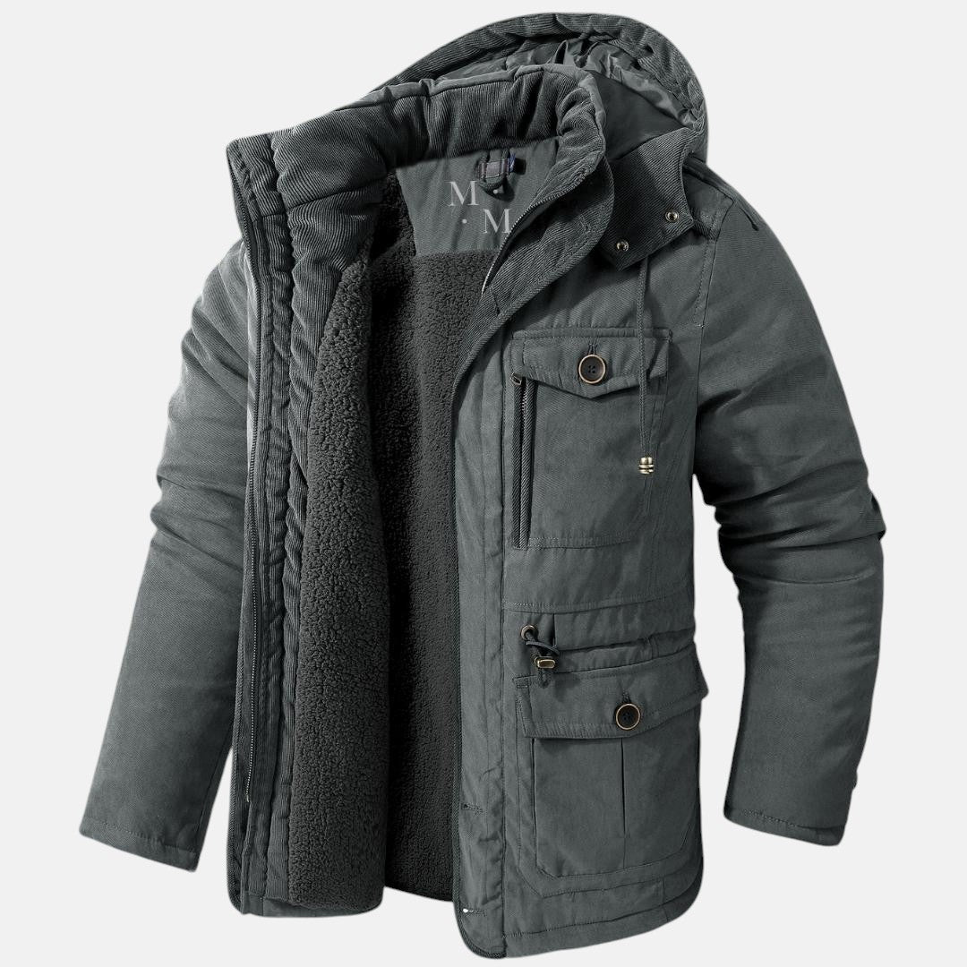 Manuel | Veste d'Hiver avec Capuche