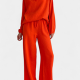 Aya Ensemble de Deux Pièces en Coton avec Décolleté en V