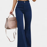 Pantalons en Velours à Taille Haute et Jambes Larges Kiara