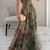 Eléna - Robe Longue Élégante et Florale