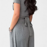 Ensemble Confortable à Deux Pièces Ruslana avec Décolleté en V Croisé