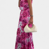 Liora Ensemble de Deux Pièces avec Top Structuré et Pantalon Plissé