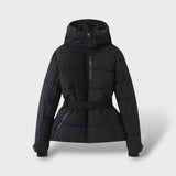 Veste Matelassée avec Ceinture Imperméable
