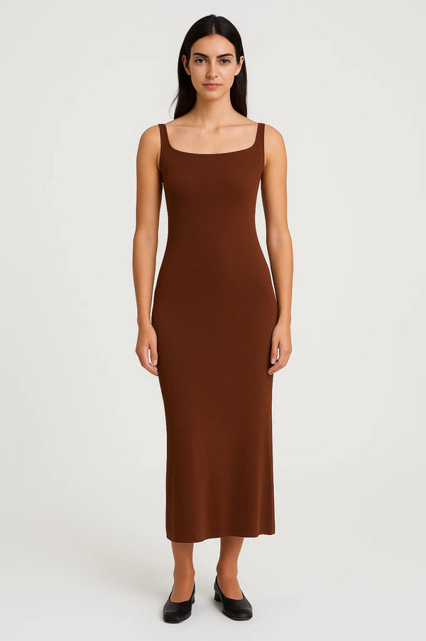 Robe Femme | Longue | Ajustée | ligne épurée pour Mi-Saison