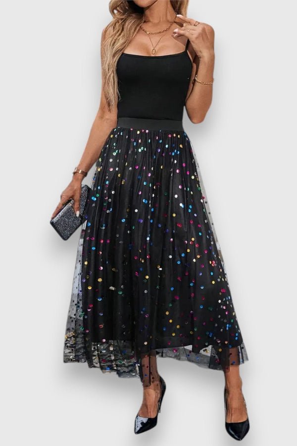 Jupe à Pois Colorée Claire