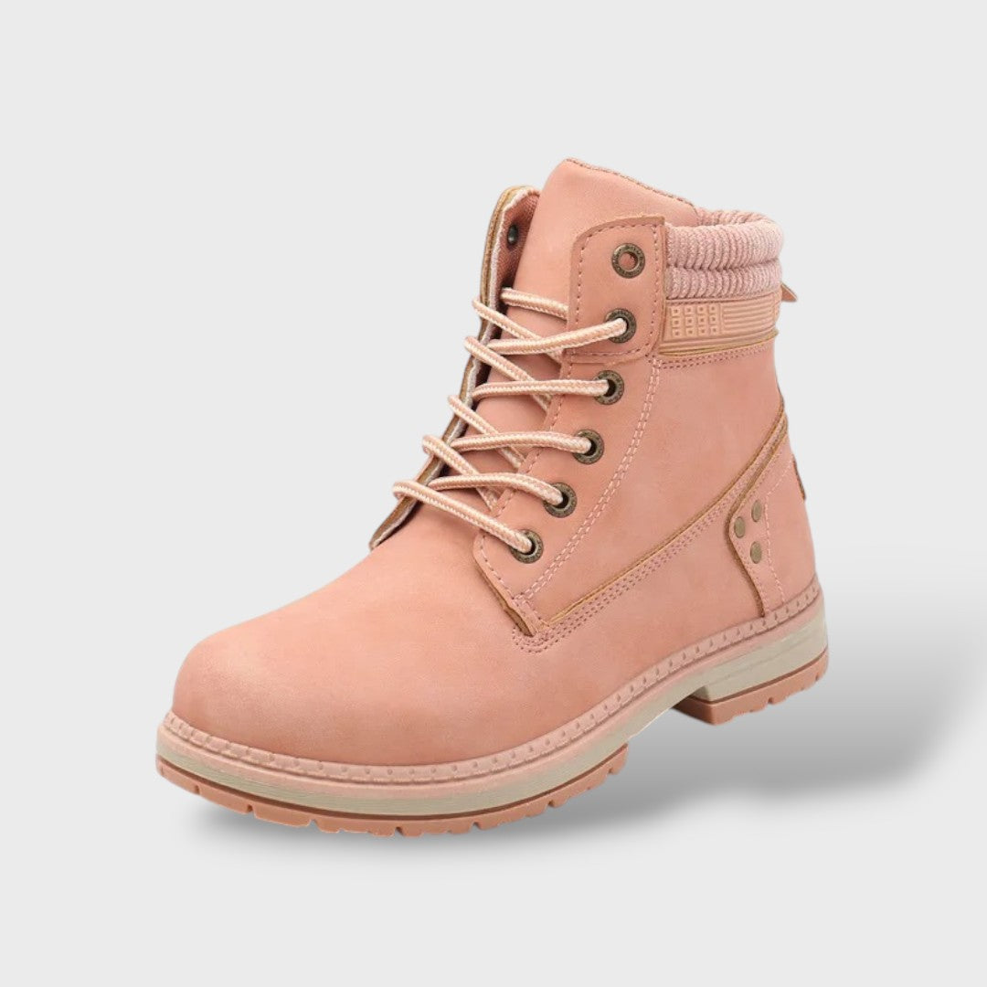 Bottines de Neige Femme avec Semelle Épaisse et Doublure Chaude