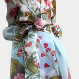 Ensemble Élégant Imprimé Chemise et Pantalon Fluide Sanne