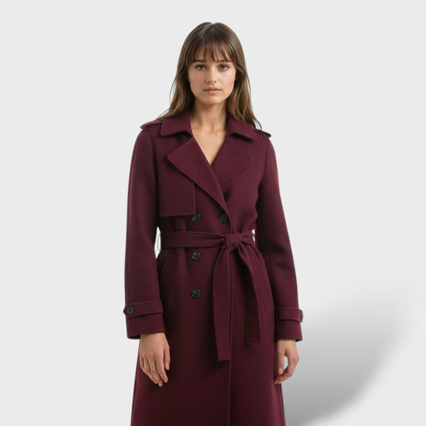 Manteau Long Élégant Femme Hiver