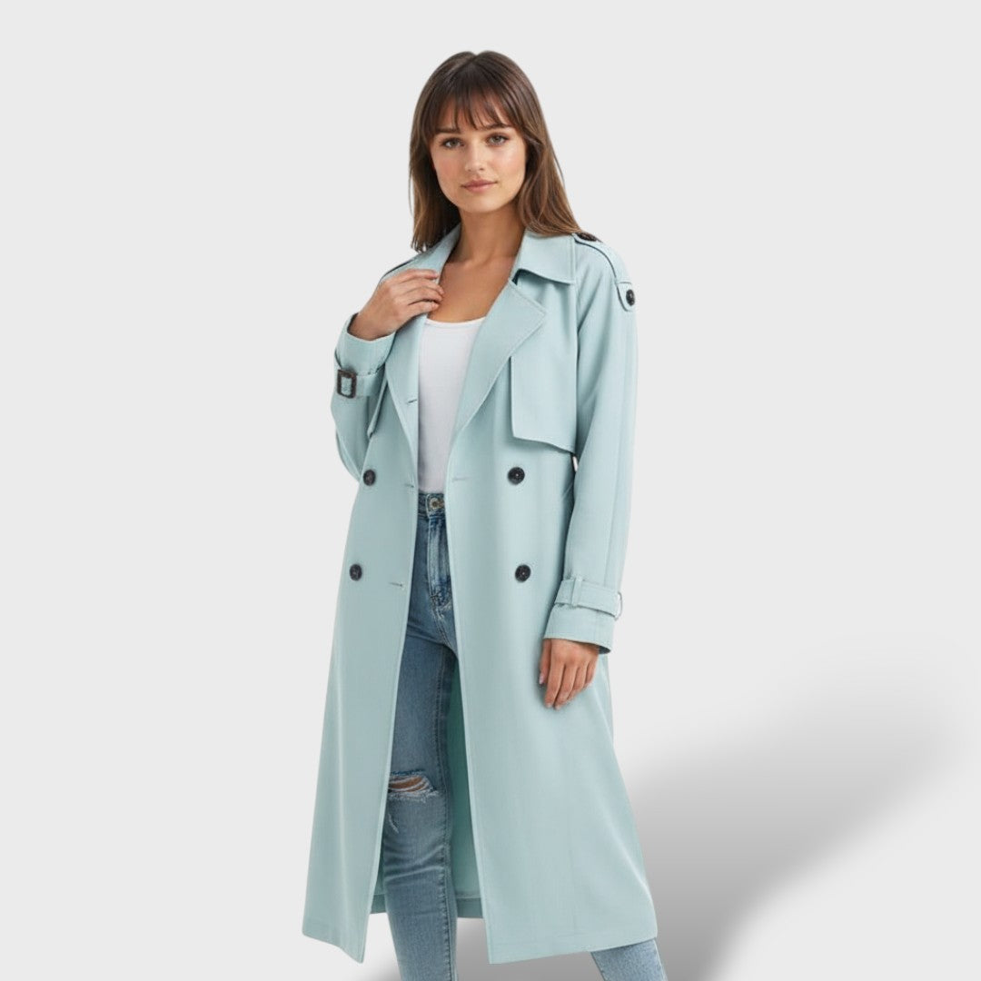 Manteau Trench Long Élégant pour Dames
