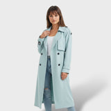 Manteau Trench Long Élégant pour Dames