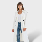 Manteau Trench Long Élégant pour Dames