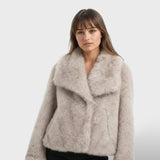 Veste en Fourrure Synthétique de Luxe pour Femme