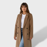 Manteau Long Femme Double Boutonnage