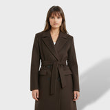 Manteau Long Femme Double Boutonnage