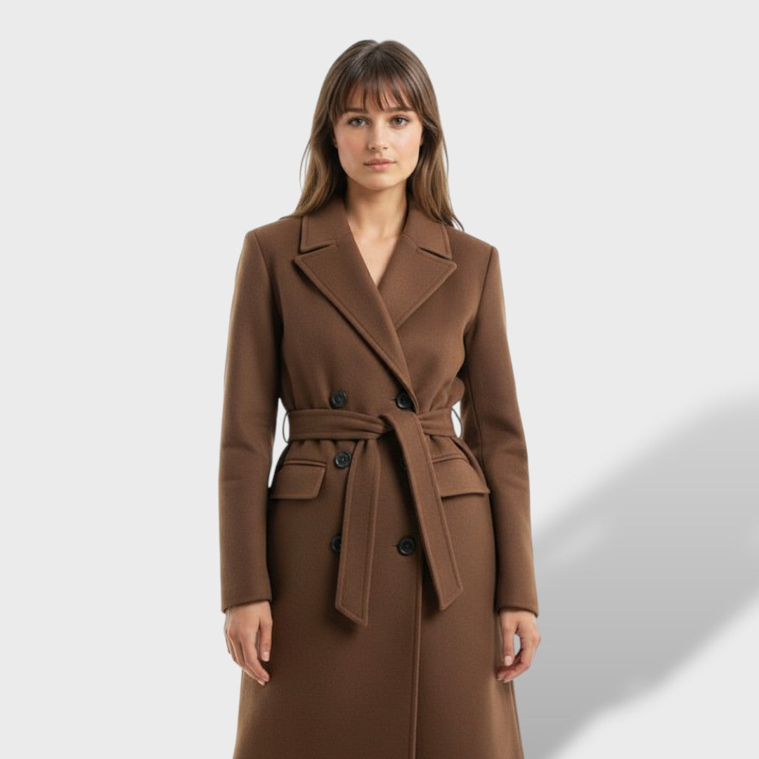 Manteau Long Femme Double Boutonnage