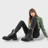 Bottes d'Hiver Femme Cuir Classiques