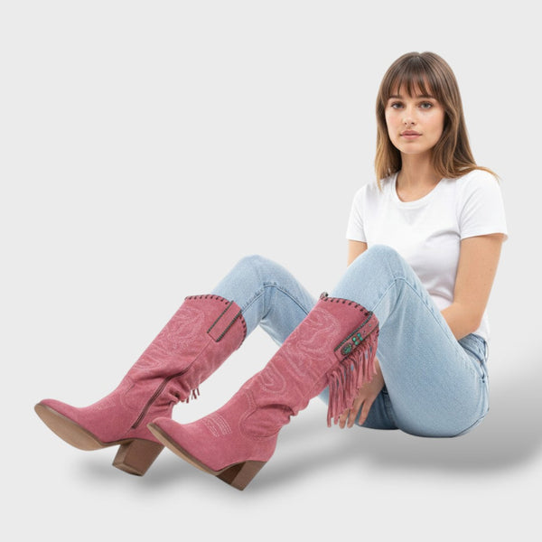 Bottes Cowboy Hautes – Talon et Boucle