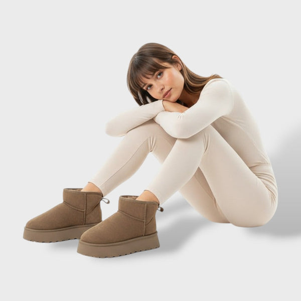 Bottes de Neige Femme Semelle Épaisse